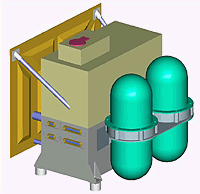 Example image of the Gas Chromatograph / Mass Spectrometer (MODULUS Berenice) instrumentation.