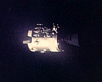 Image of the Apollo 13 Command and Service Module (CSM) spacecraft.