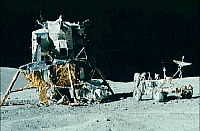Image of the Apollo 16 Lunar Module /ALSEP spacecraft.