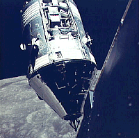 Image of the Apollo 17 Command and Service Module (CSM) spacecraft.