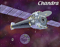 Image of the Chandra X-ray Observatory spacecraft.