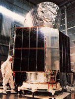 Image of the IRAS spacecraft.