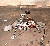 Image of the Mars Polar Lander spacecraft.