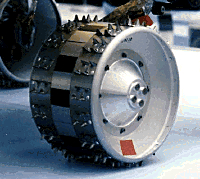Example image of the Wheel Abrasion Experiment (WAE) instrumentation.