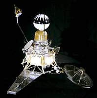 Ranger 5 style Moon probe, NASA photo Source: NSSDCA Master Catalog ranger345.gif