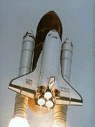 Image of the STS  31 spacecraft.