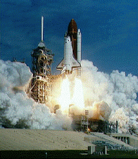 Image of the STS  37 spacecraft.