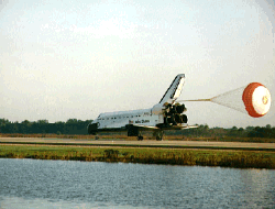 Image of the STS  54 spacecraft.