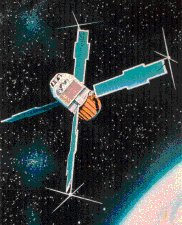 Image of the Uhuru spacecraft.